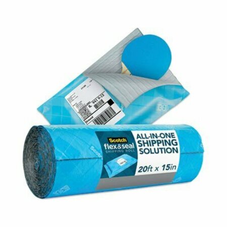 3M COMMERCIAL Scotch, FLEX AND SEAL SHIPPING ROLL, 15in X 20 FT, BLUE/GRAY FS1520